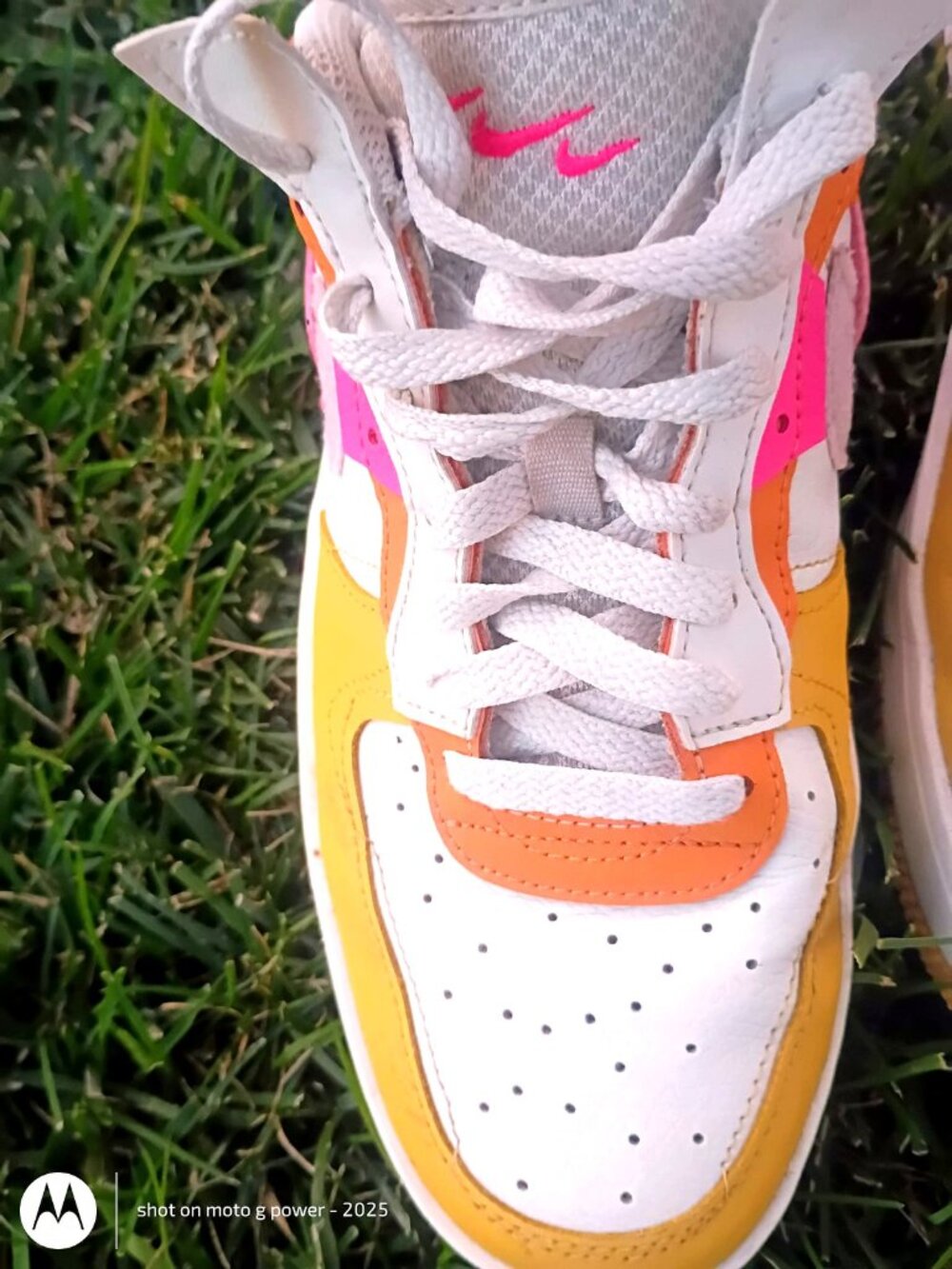 Nike Air Force 1 Fontanka Sunrise Women's 11 White Orange Pink - Picture 8 of 8